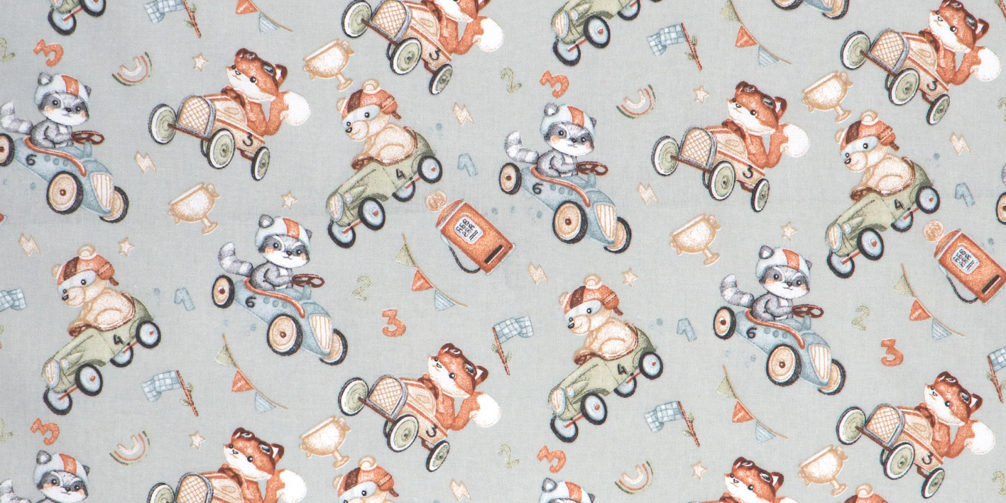 prześcieradło 80x160 zwierzaki w autach